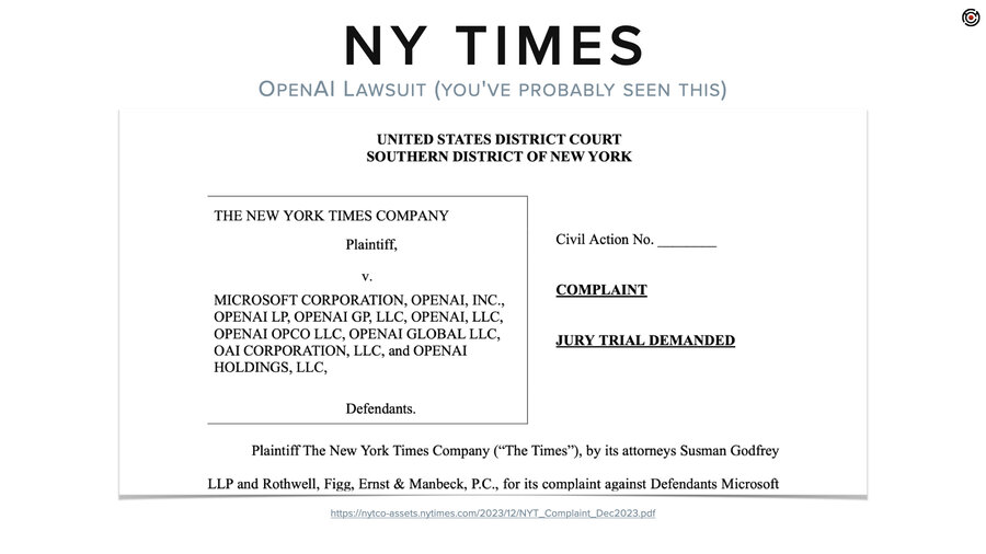 New York Times v. OpenAI lawsuit overview