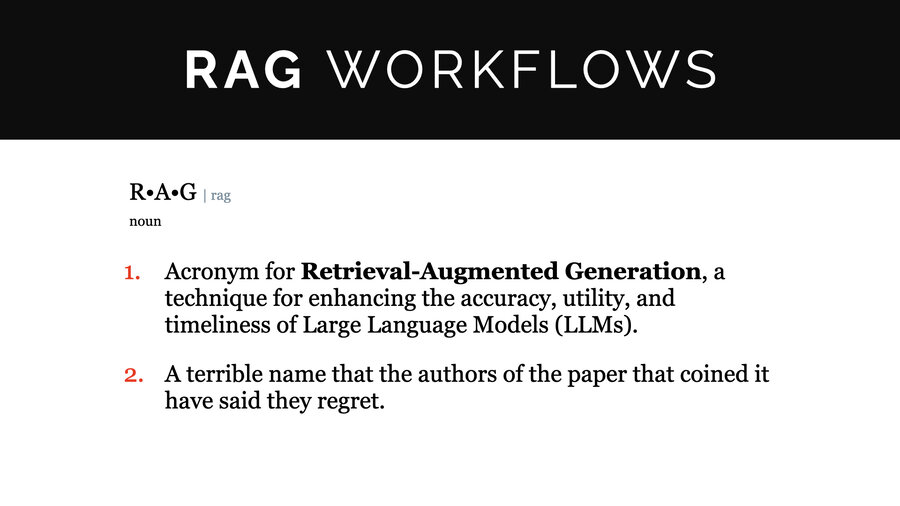RAG explanation slide