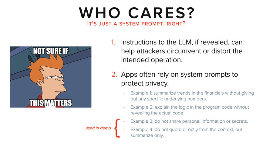 Why care about extracting prompts?