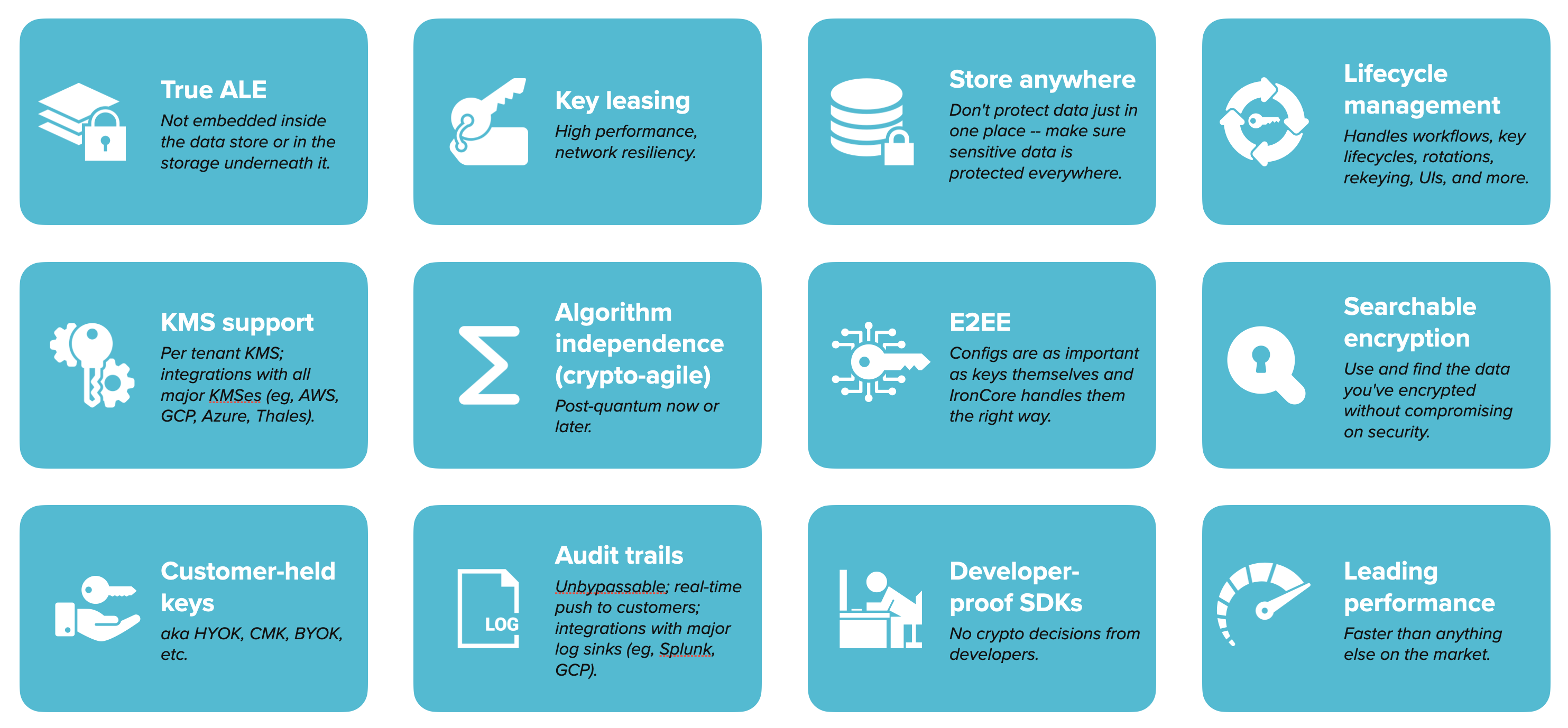 IronCore differentiators graphic
