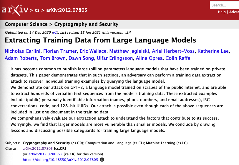 screenshot of one paper showing a model inversion attack